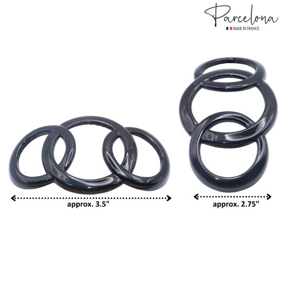 French Celluloid Hair Barrette Non Slip 3.5-Inch Stylish Hair Accessory - Picture 6 of 9